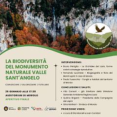 La biodiversita' del monumento naturale valle sant'angelo - presentazione catalogo monumen